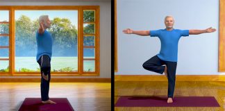 Narendra Modi yoga fitness video